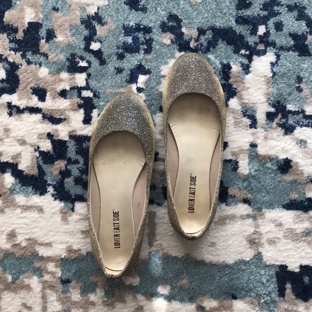 Sparkly Gold Flats